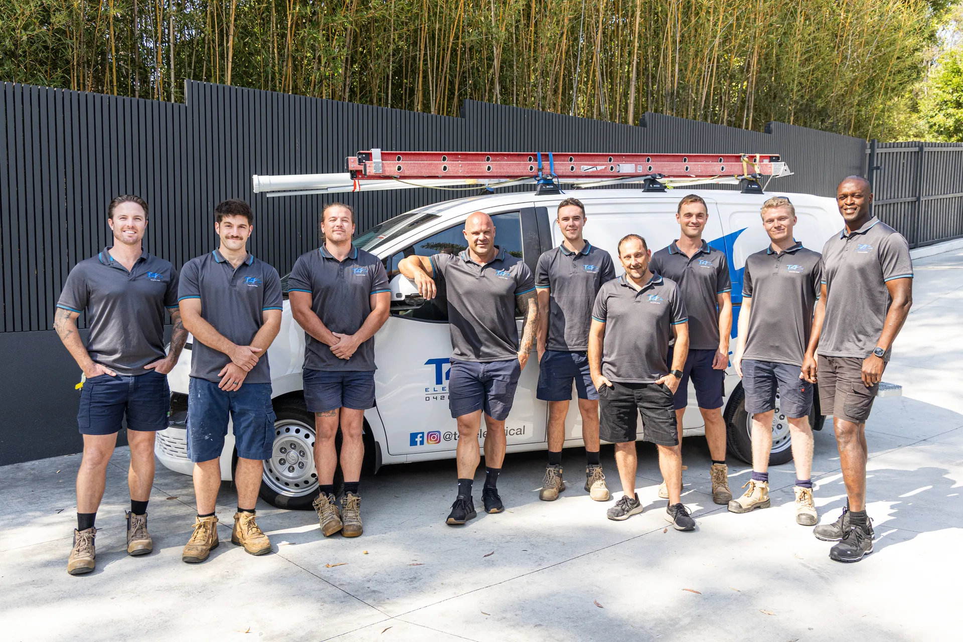 The Air Conditioning Reedy Creek team with a service van